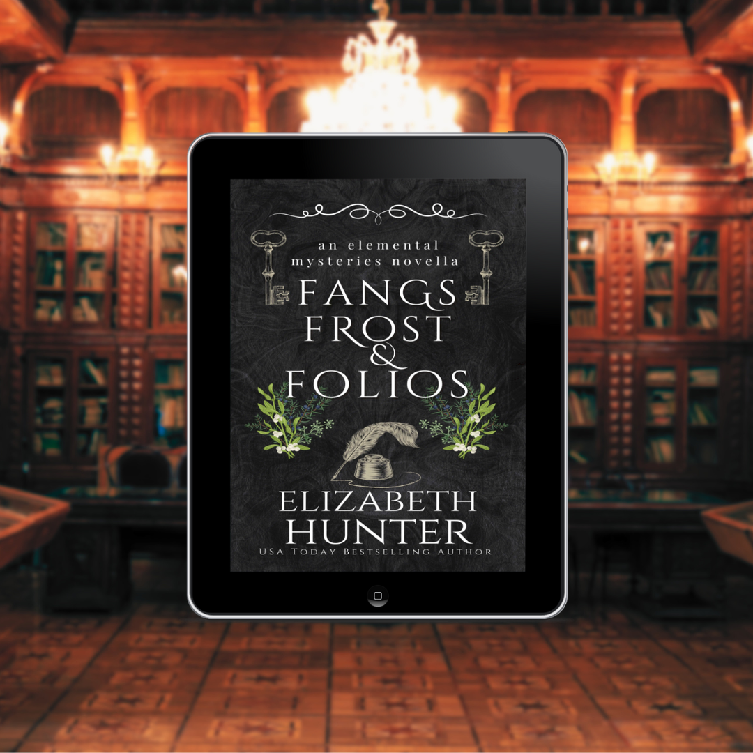 Fangs, Frost, and Folios (Elemental Mysteries/World Book 13) Signed Paperback