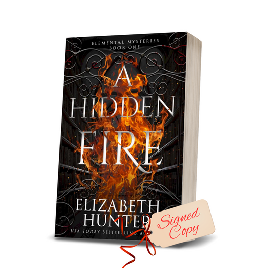 A Hidden Fire (Elemental Mysteries #1) - Signed Paperback