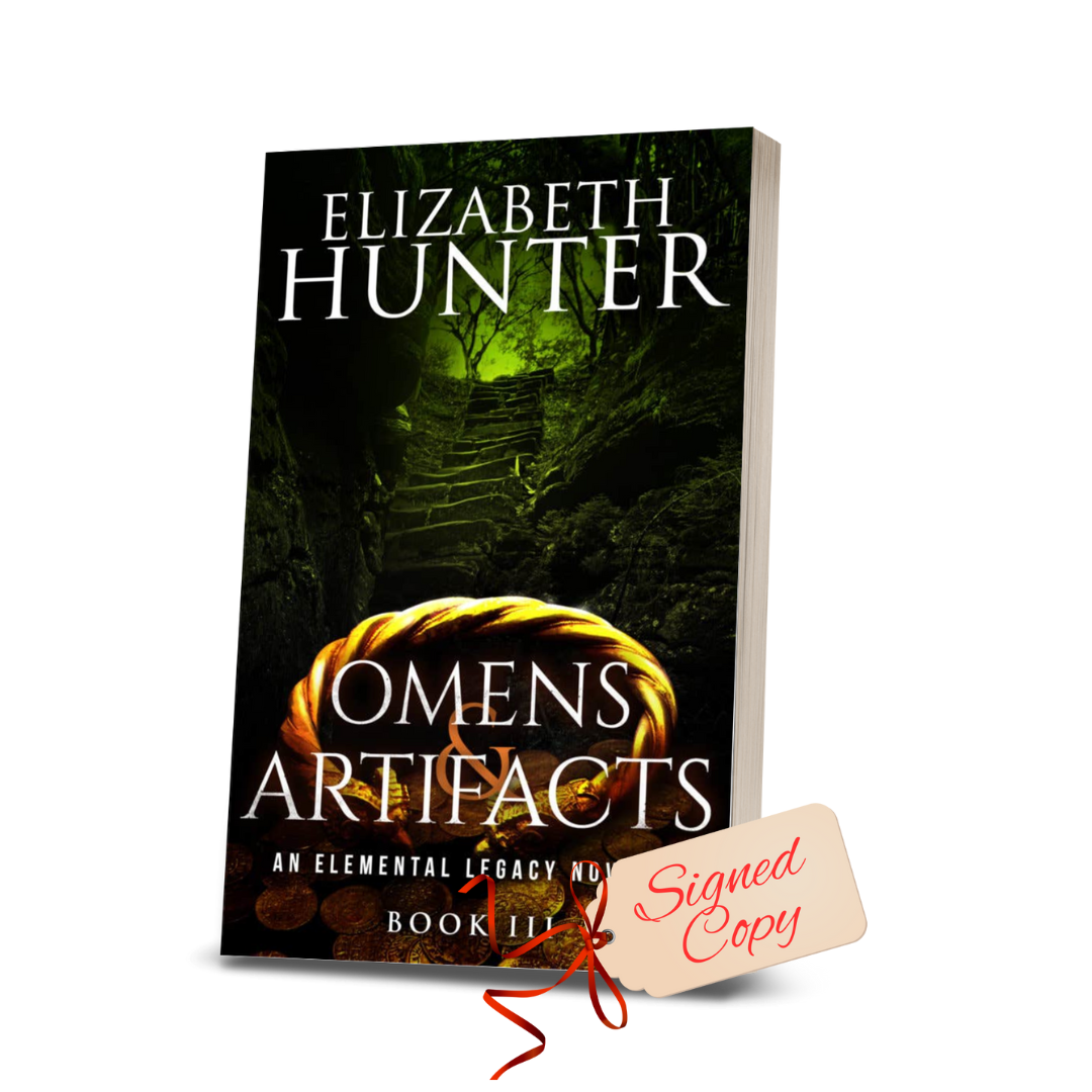 Omens and Artifacts: A Paranormal Adventure Novella (Elemental Legacy prequel 3) Signed Paperback