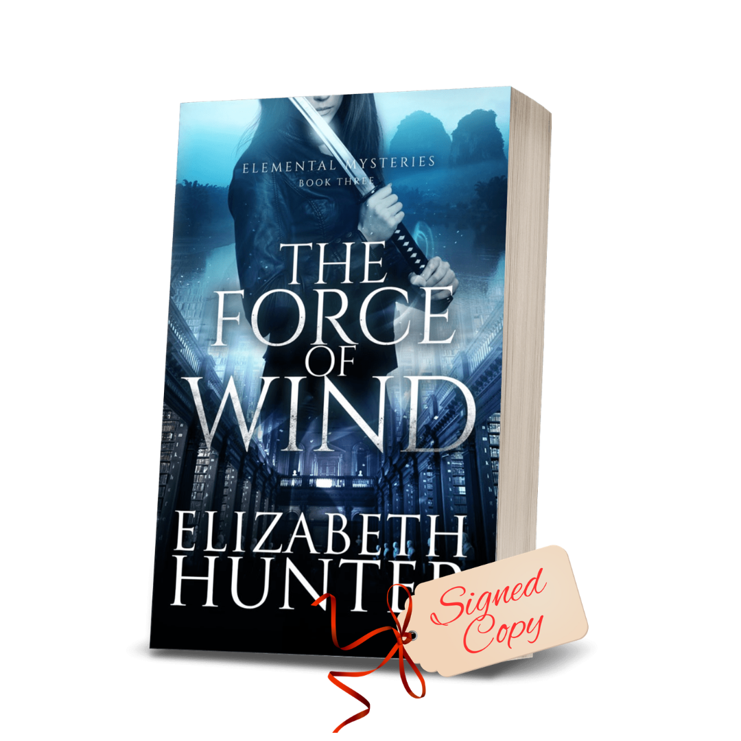 Old Cover-The Force of Wind: An Elemental Vampire Fantasy Novel Signed Paperback